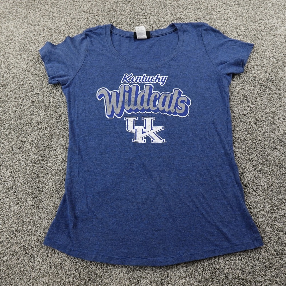 Kentucky Wildcats Shirt Womens L Blue NCAA Basketball UK College‎ University Tee